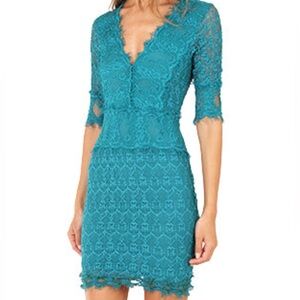 Nightcap Teal Florence lace dress medium